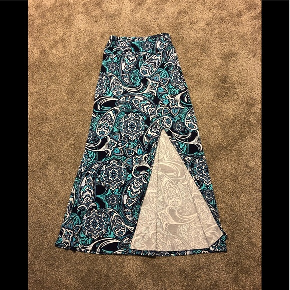 Willi Smith Skirt size XS High Elastic Waist Maxi Long Soft Stretchy - Picture 7 of 10